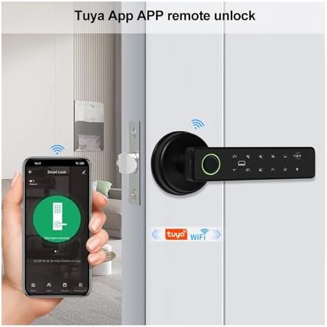 Secure Convenient Smart Door Lock with Fingerprint Remote Unlocking