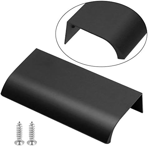 BokWin 6Pcs 80mm Modern Finger Edge Pull Handles