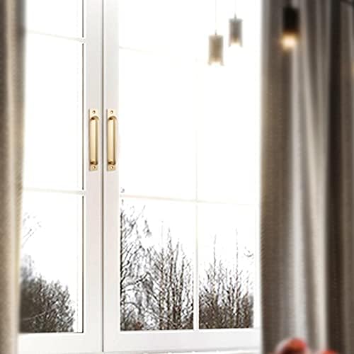 Durable Aluminum Door Handle with Gold Finish