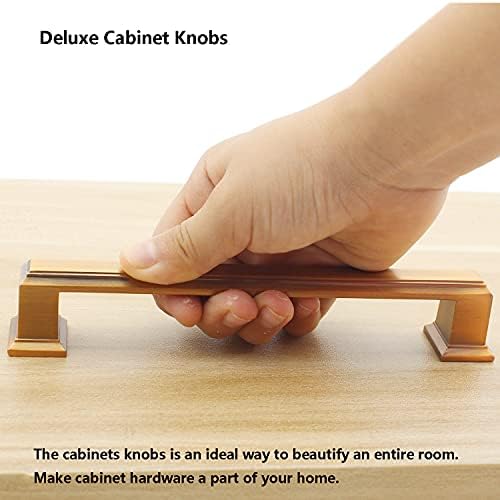 6PCS Heavy Duty Brown Cabinet Knobs and Pulls
