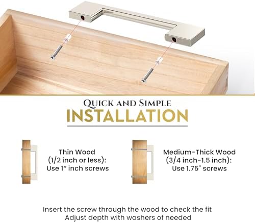 Southern Hills Brushed Nickel Cabinet Pulls - 96mm Satin Nickel Drawer Handles