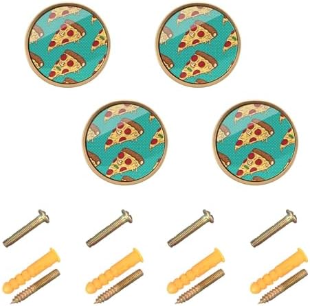 Xigua 4-Piece Pizza Slice Cabinet Knobs