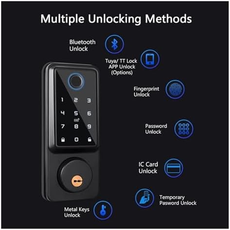 Tuya WiFi Fingerprint Door Lock with Bluetooth App