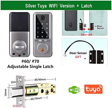 Tuya WiFi Fingerprint Door Lock with Bluetooth App