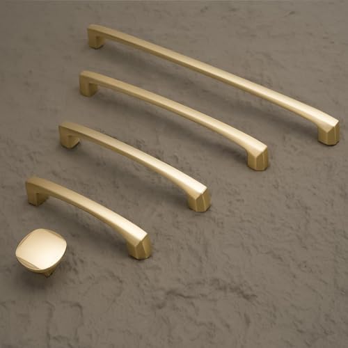 10 Pack 5 Inch Brushed Gold Cabinet Pulls
