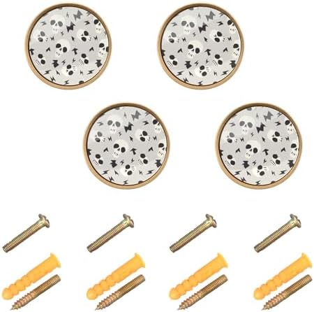 Rich Beige Cartoon Skeleton Knobs