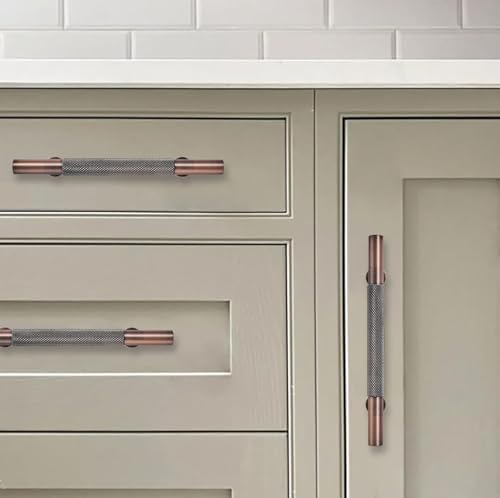 Khtumeware 10 Pack 3 Inch Drawer Handles Antique Copper Cabinet Pulls
