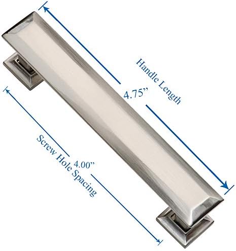 Southern Hills 4 Inch Brushed Nickel Cabinet Pulls 5 Pack 1