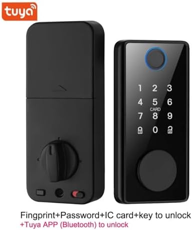Tuya Bluetooth Smart Deadbolt Lock Kit with Fingerprint and Password