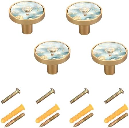 Sturdy and Rich in Design Xigua 4-Piece Hot Air Balloon Cabinet Knobs