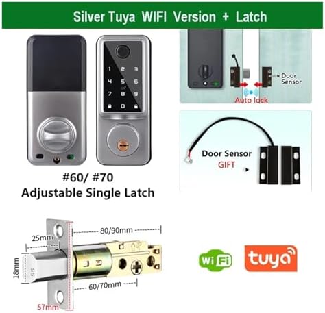 FJZKTEG Smart Deadbolt Lock with Tuya APP