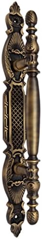 Adonai Hardware 311mm Chedorlaomer Brass Door Pull with Back Plate