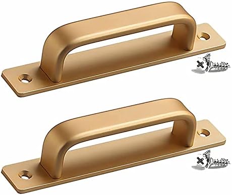 Durable Aluminum Door Handle with Gold Finish