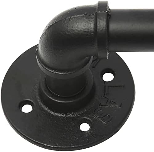 HighFree 12 Cast Iron Pipe Door Handle Industrial Retro Style