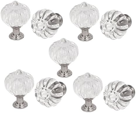 Drawer Dresser Gate Pull Handles 9pcs Silver Clear