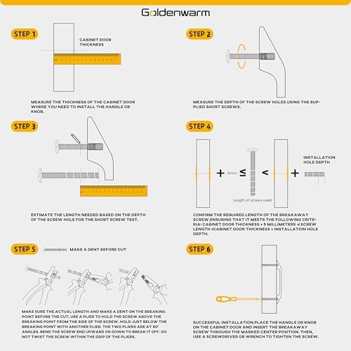 GoldenWarm Brushed Gold Cabinet Pulls