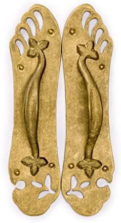 Hardware Philosophy Sandal Brass Pull Cabinet Backplate Strip Set 87 Inch