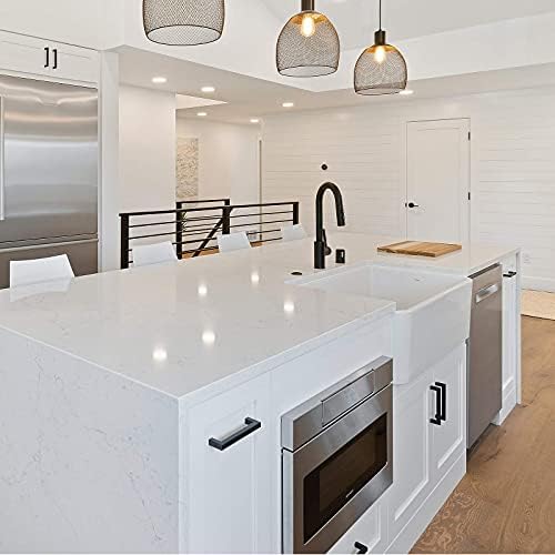 GoldenWarm 5-Pack Black Stainless Steel Cabinet Pulls