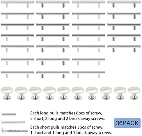 SUNRIVER 36 Pack Cabinet Handles and Pulls Set