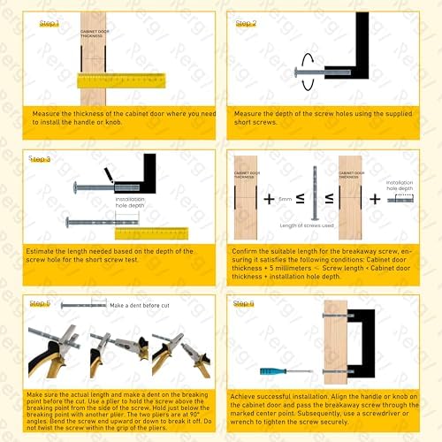 10-Piece Black Brushed Nickel Cabinet Handles for Rergy