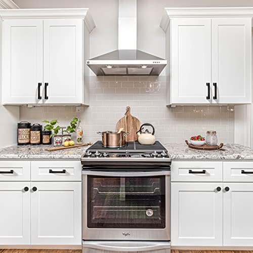 3 Inch Matte Black Cabinet Pulls 10 Pack