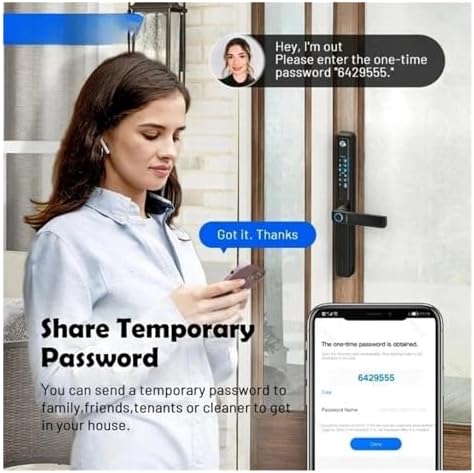 Waterproof Camera Fingerprint Door Lock