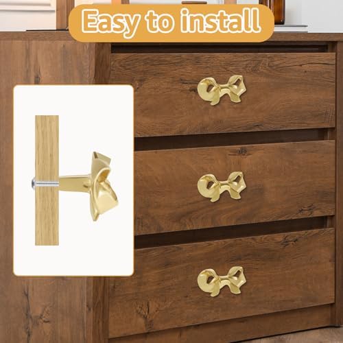 Gold Bowl-Shaped Drawer Pulls Set