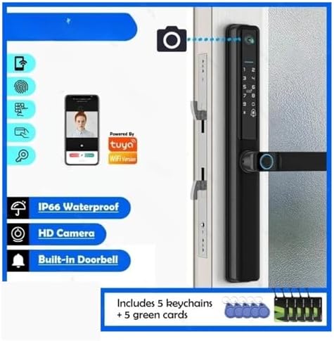 Waterproof Camera Fingerprint Door Lock