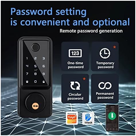 TTLock Smart Deadbolt with Fingerprint and WiFi Control