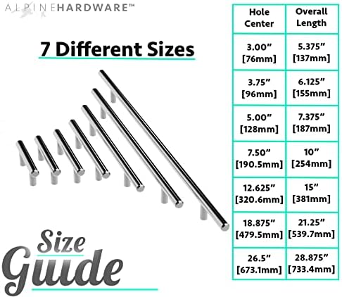 Sturdy Solid Euro Bar Pull