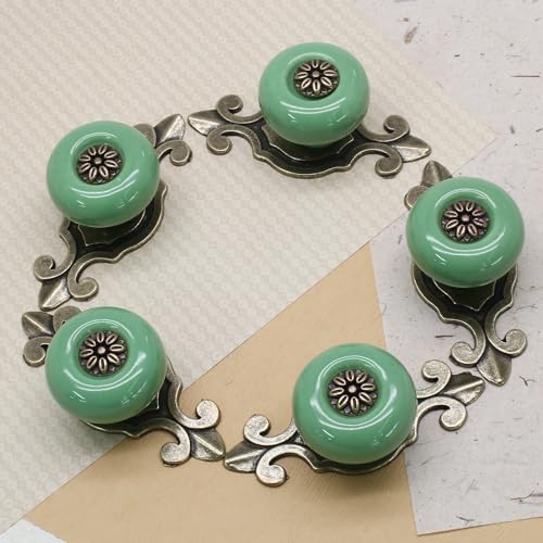 Ceramic Knobs Vintage Bronze 10pcs
