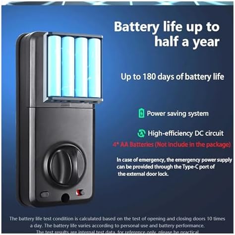 FJZKTEG Smart Deadbolt Lock with Tuya APP