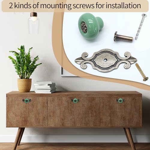 Ceramic Knobs Vintage Bronze 10pcs