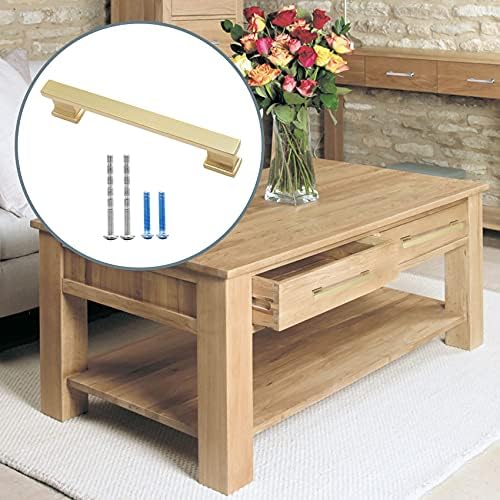 Modern brushed Satin brass 10 Pack 5 Drawer Pulls