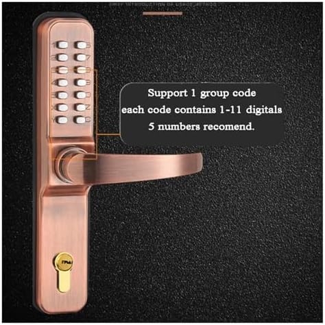 Villa Combination Lock with Mechanical Keypad for Exterior Gate Security