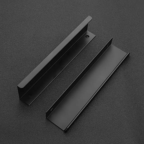 Elegant Black Finger Pulls for Cabinets