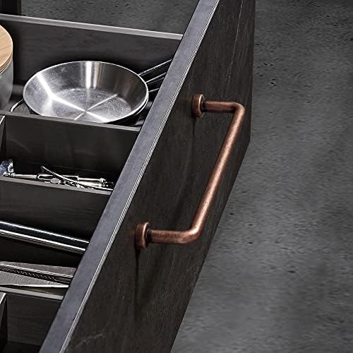 Goo-Ki 6-Piece Retro Copper Cabinet Bar Pulls