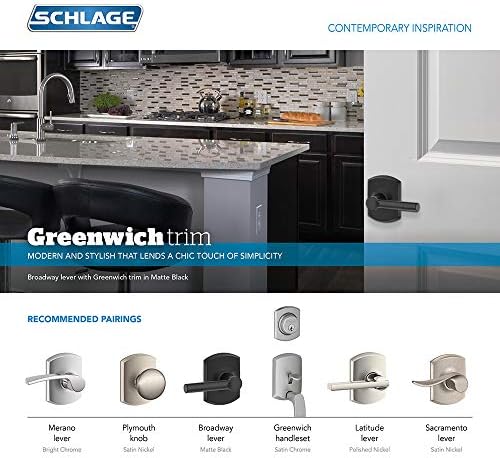 Schlage B60 N GRW Deadbolt - Matte Black