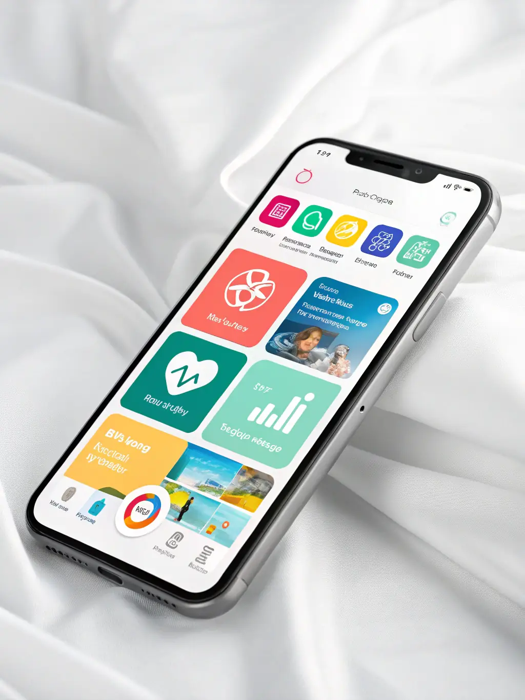 A graphic showing a user-friendly mobile app interface with seamless navigation, highlighting VEXARATECH's capabilities in developing custom software and mobile applications.
